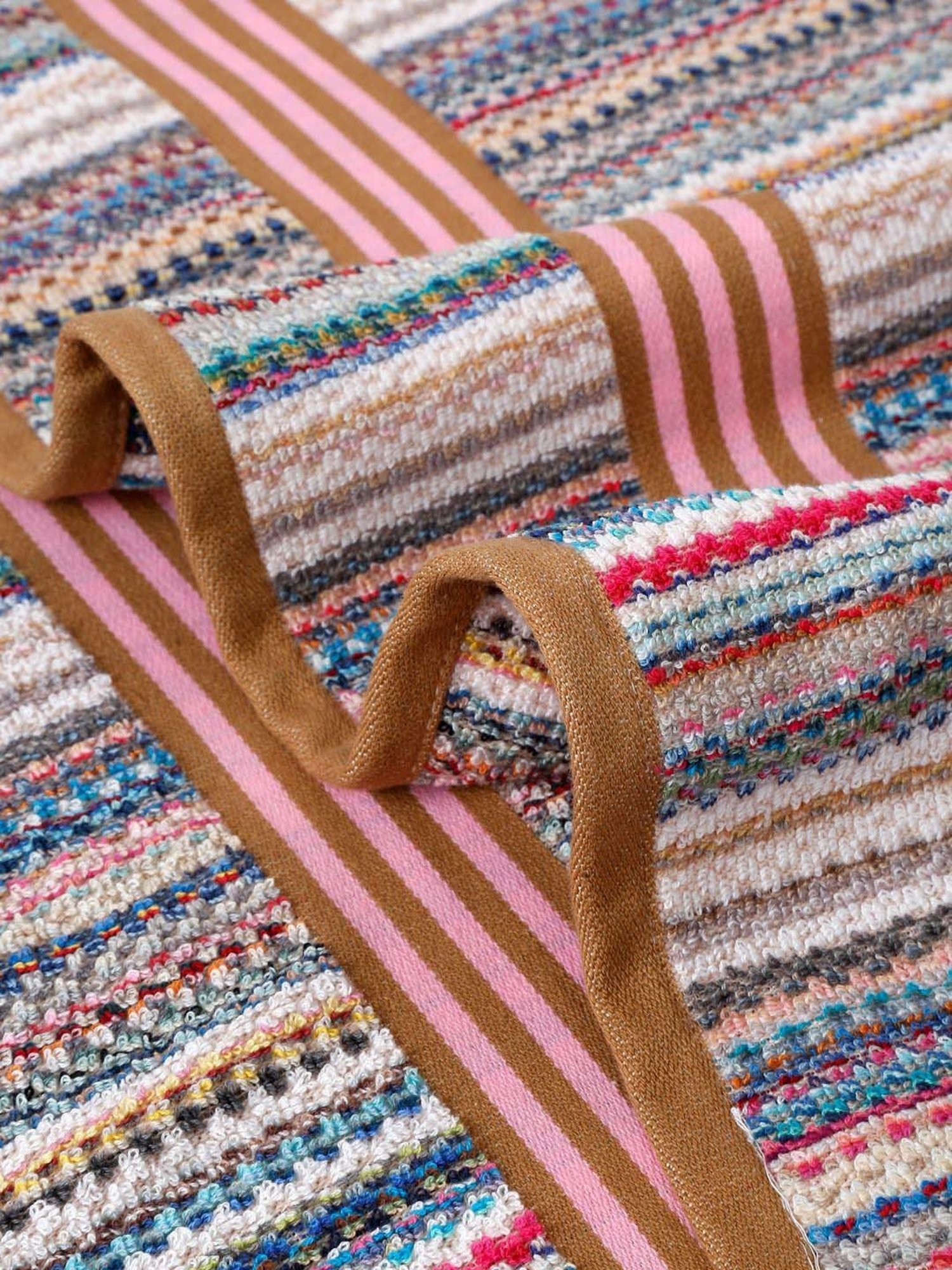 Creeva Popcorn Multicolor Cotton 500 GSM Weave Bath Towel