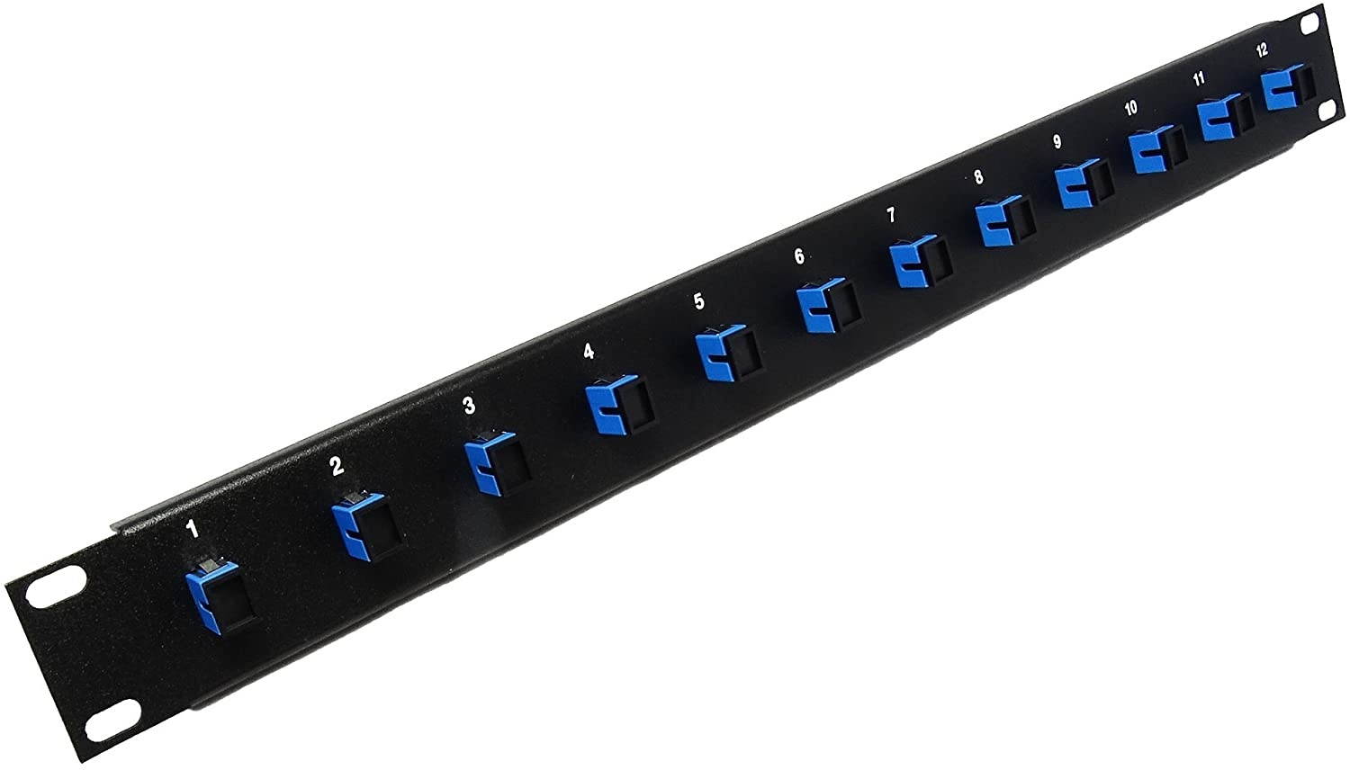 12 Port SC Simplex Fiber Optic Cable Patch Panel Singlemode (Loaded 1u) 19