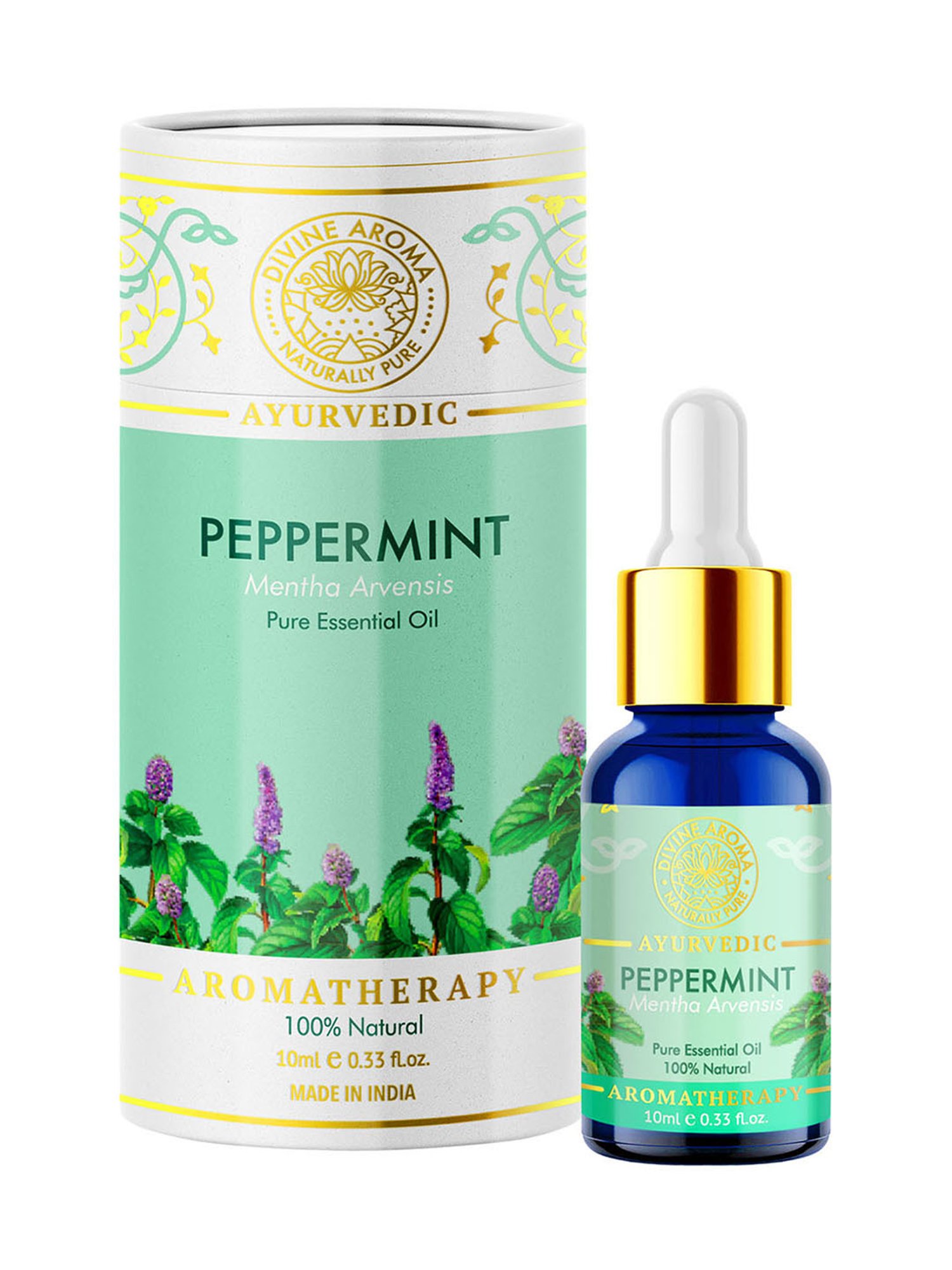 Divine Aroma Peppermint Essential Oil - 10 ml