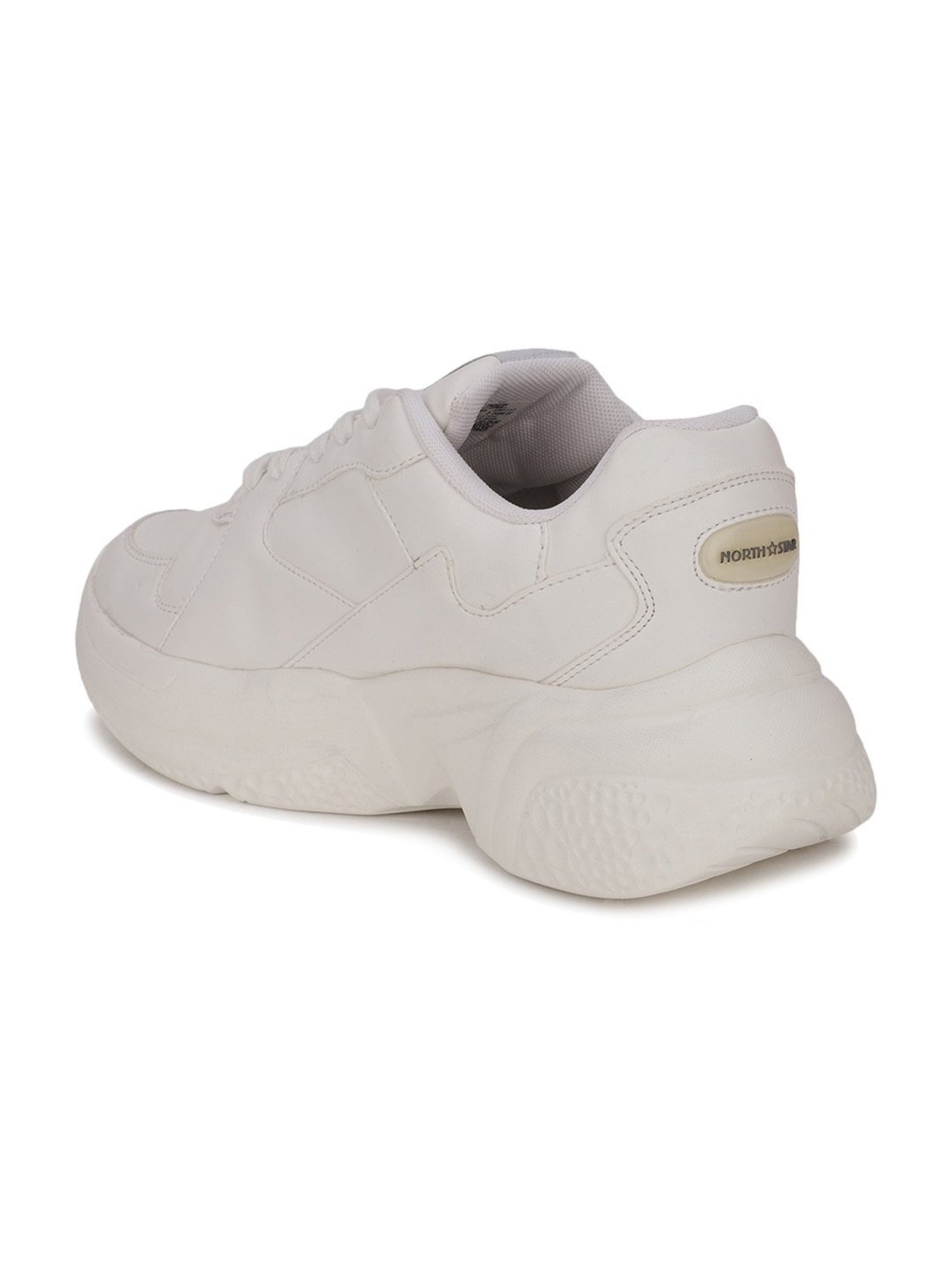 North Star by Bata Women's Off White Running Shoes