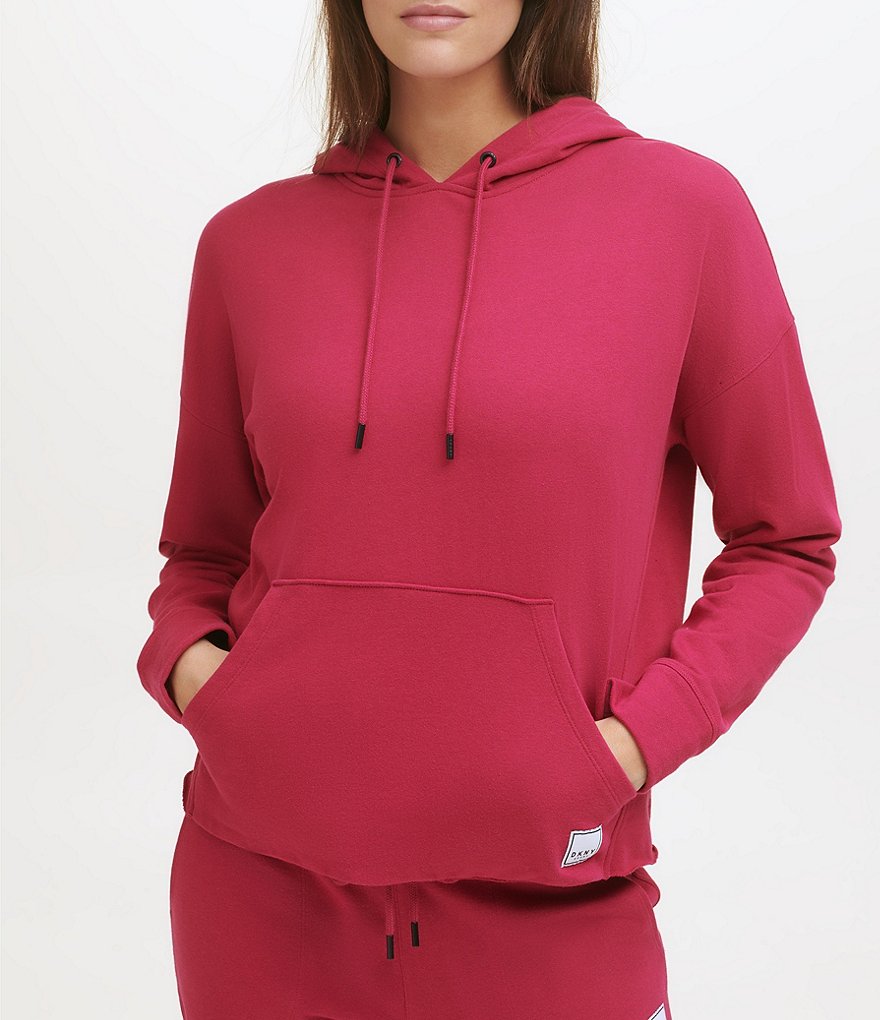Splendid Knit Zip Up Drawstring Hoodie