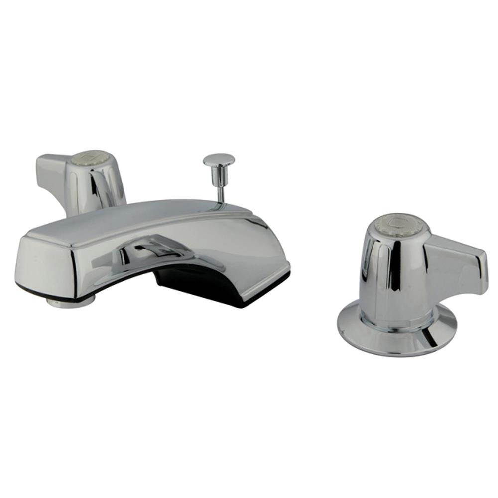 Two Handle 8 to 16 Widespread Lavatory Faucet with Retail Pop-up