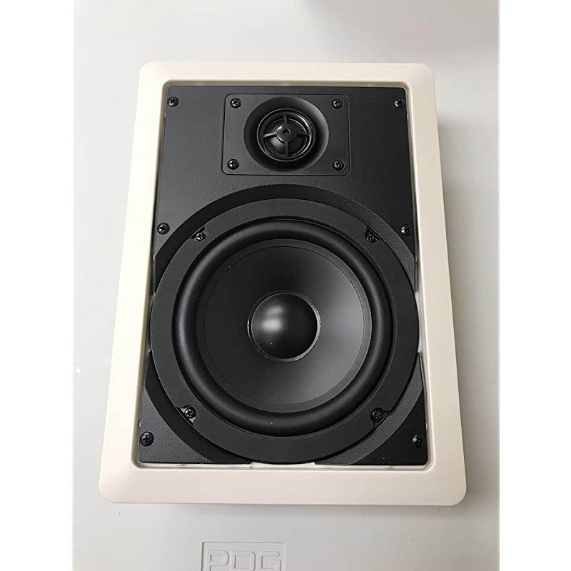 Bio 65 inWall Home Audio Speaker | 50W RMS | 100W MAX Power Per Speaker | 8 Ohm Impedance | 2Way Rotatable SilkDome Tweeter with Rectangular Protection Panel | 65 Theater Speaker