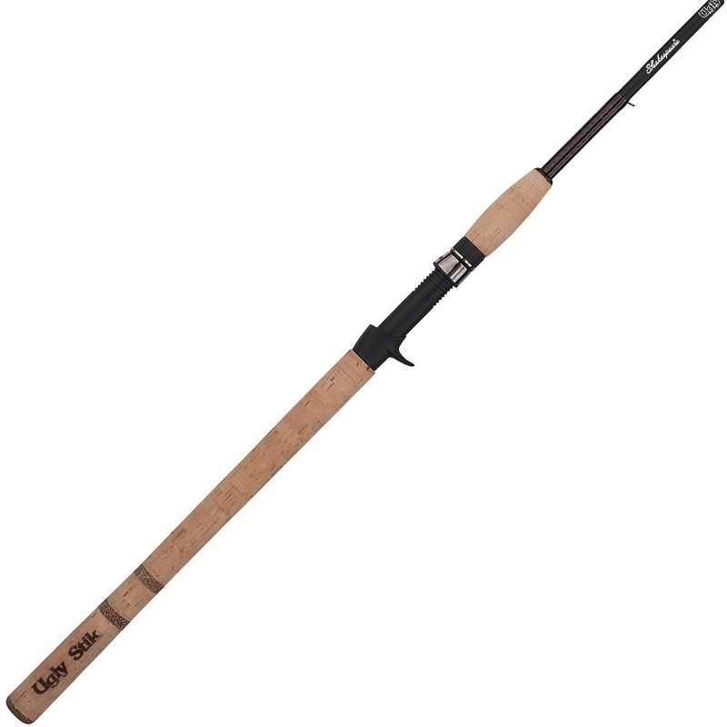 Ugly Stik 10.5 Foot Shakespeare Elite Salmon and Steelhead Medium Heavy Spinning Freshwater Fishing Rod, Tan