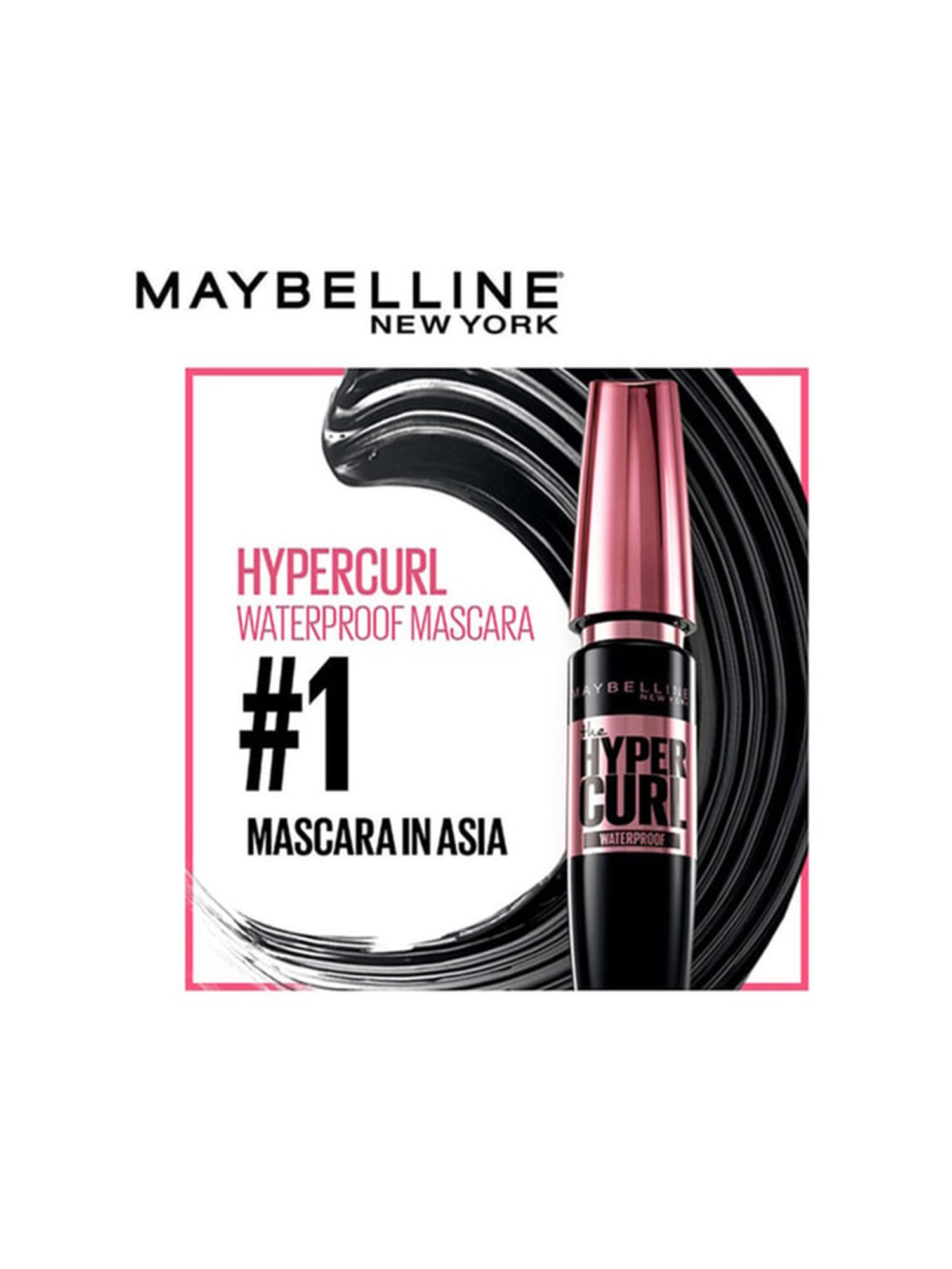 Maybelline New York Hyper Curl Mascara - Waterproof Very Black, 9.2ml
