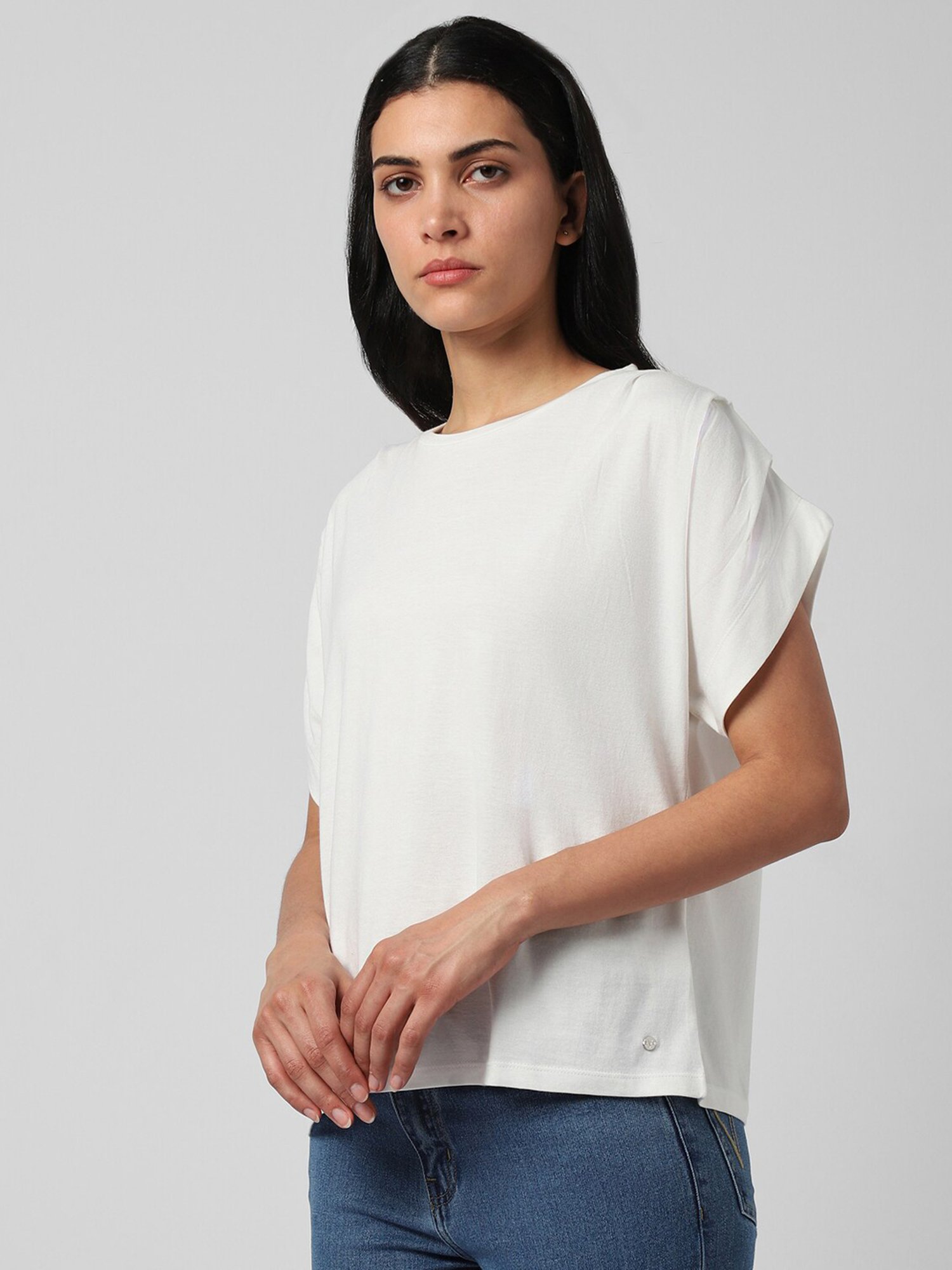 Van Heusen White Regular Fit Top
