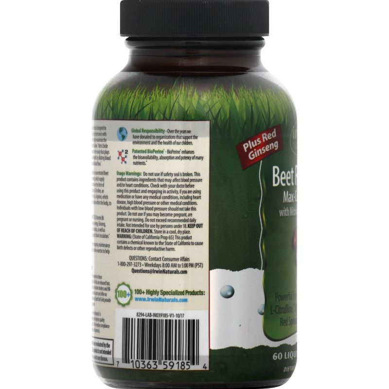 Irwin Naturals Beet Root Red Dietary Supplement Softgels - 60ct