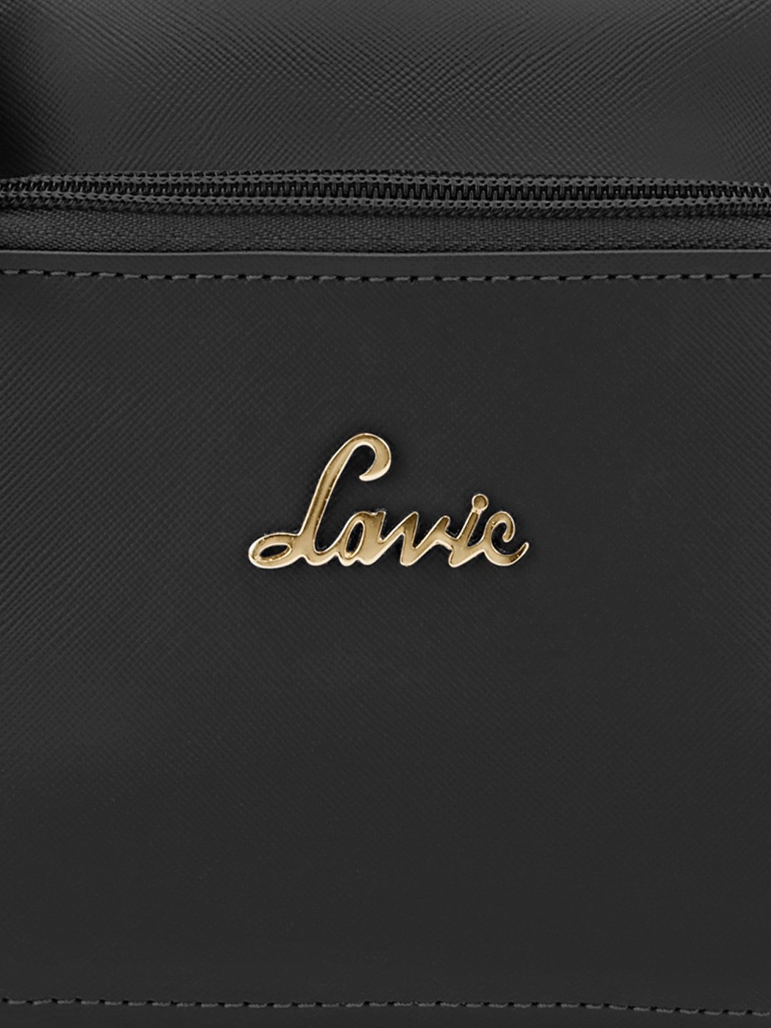 Lavie Black Solid Small Sling Handbag