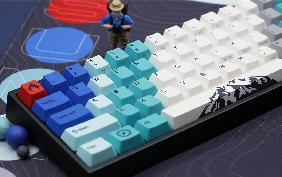 Varmilo VA108M Summit Keyboard Wired Cherry MX Blue Switch Keyboard LED Backlight PBT keycaps 108 Keys