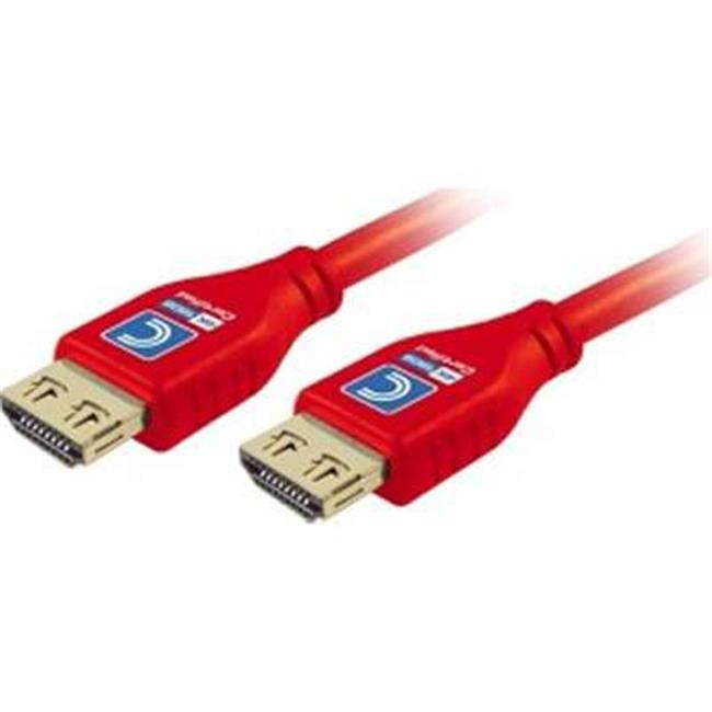 Comprehensive MHD18G-6PRORED Connectivity Microflex Pro AV-IT Certif 18G Highspeed HDMI Cable Deep, Red - 6 ft.