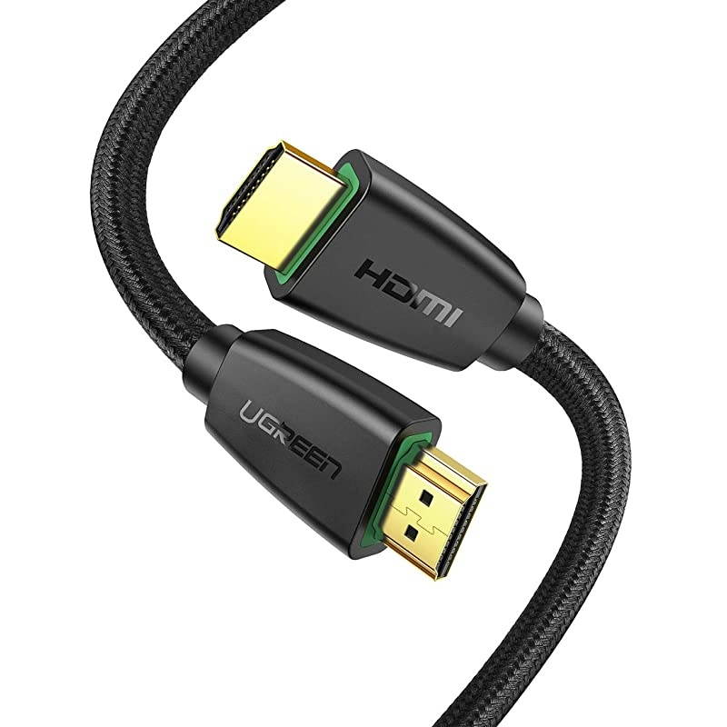 HDMI Cable 4K Braided High Speed HDMI Cord 18Gbps with Ethernet Support 4K 60HZ Compatible for UHD TV Monitor Computer Xbox 360 PS5 PS4 Bluray and More 10FT
