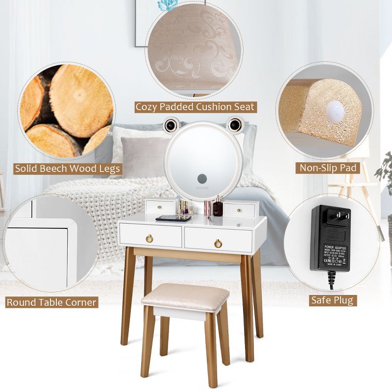 Canton Vanity Set Brown/Red - HOMES: Inside + Out