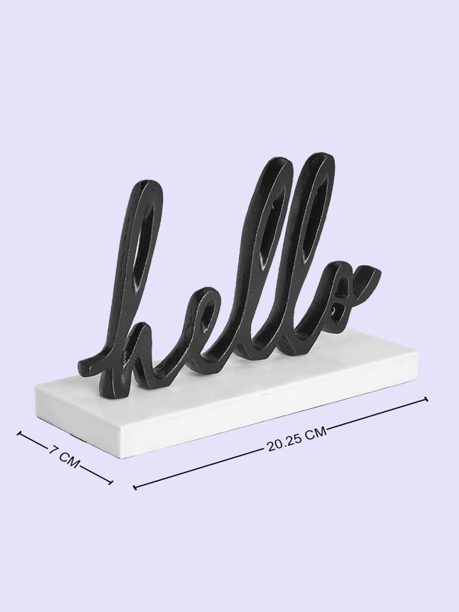 Living Scapes by Pantaloons Black Aluminium Figurine