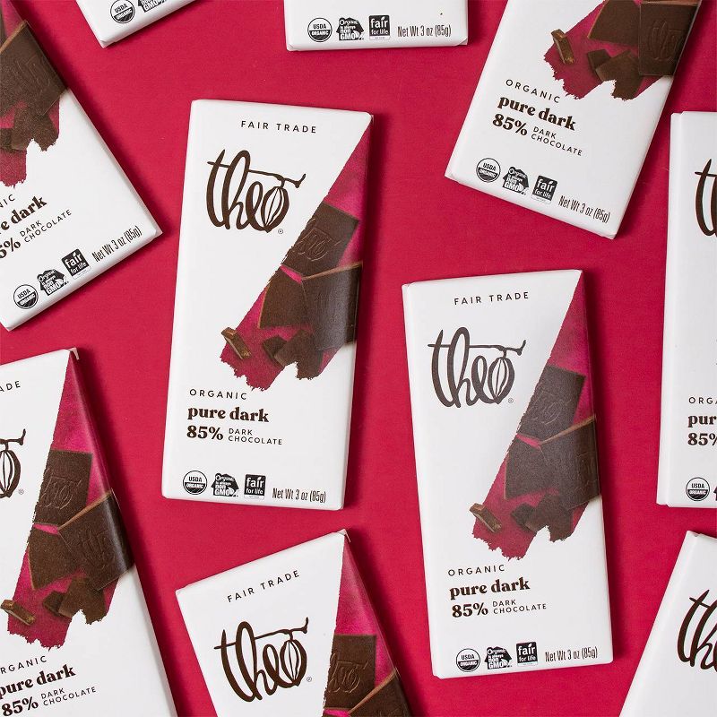 Theo Organic 85% Dark Chocolate Bar - 3oz