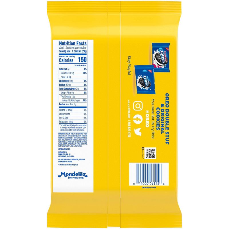 Oreo Strawberry Frosted Donut Flavored Creme Golden Sandwich Cookies - 12.2oz