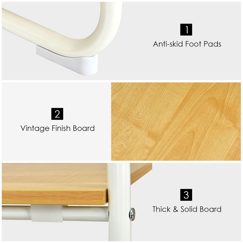 Home Basics Over the Door Metal Closet Rod, Silver