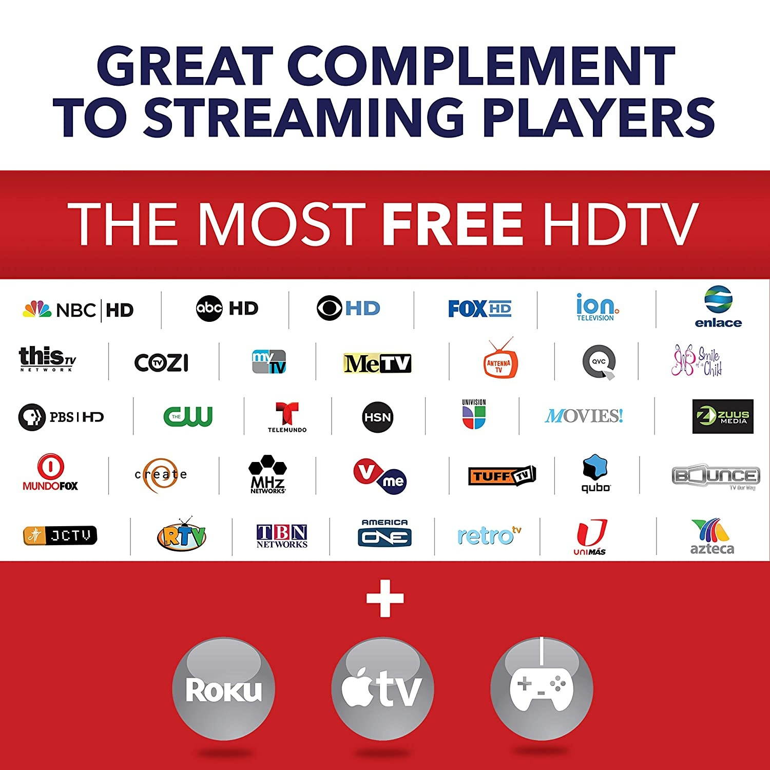 Jensen Amplified Indoor Thin Film HDTV Antenna &ndash; Multi-Directional VHF and UHF Reception with 120 Mile Range &ndash; AZONJN9