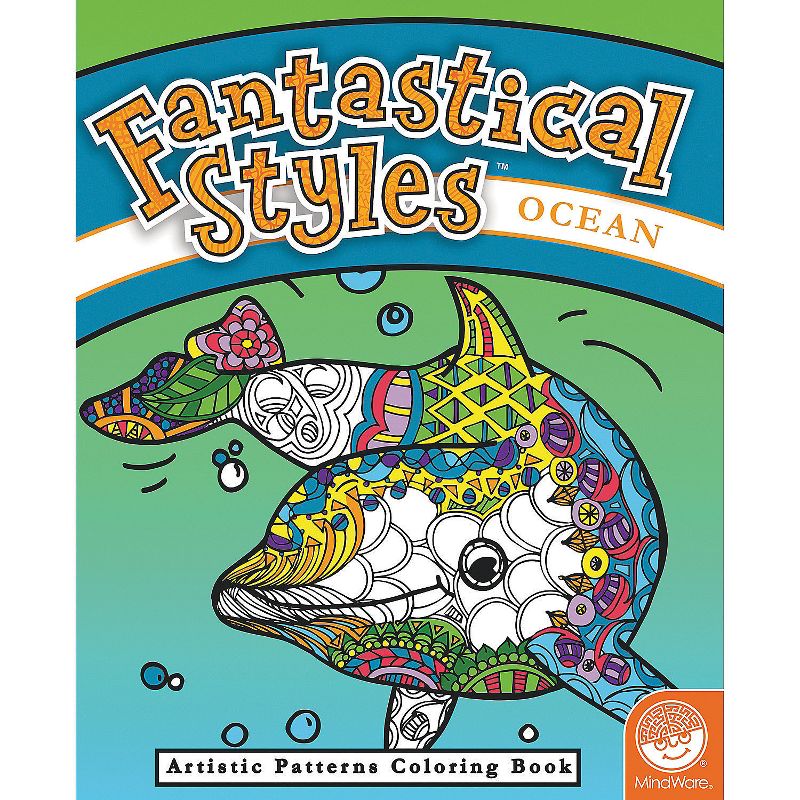 MindWare Fantastical Styles Coloring Books With Free Markers - Coloring Books - 5 Pieces