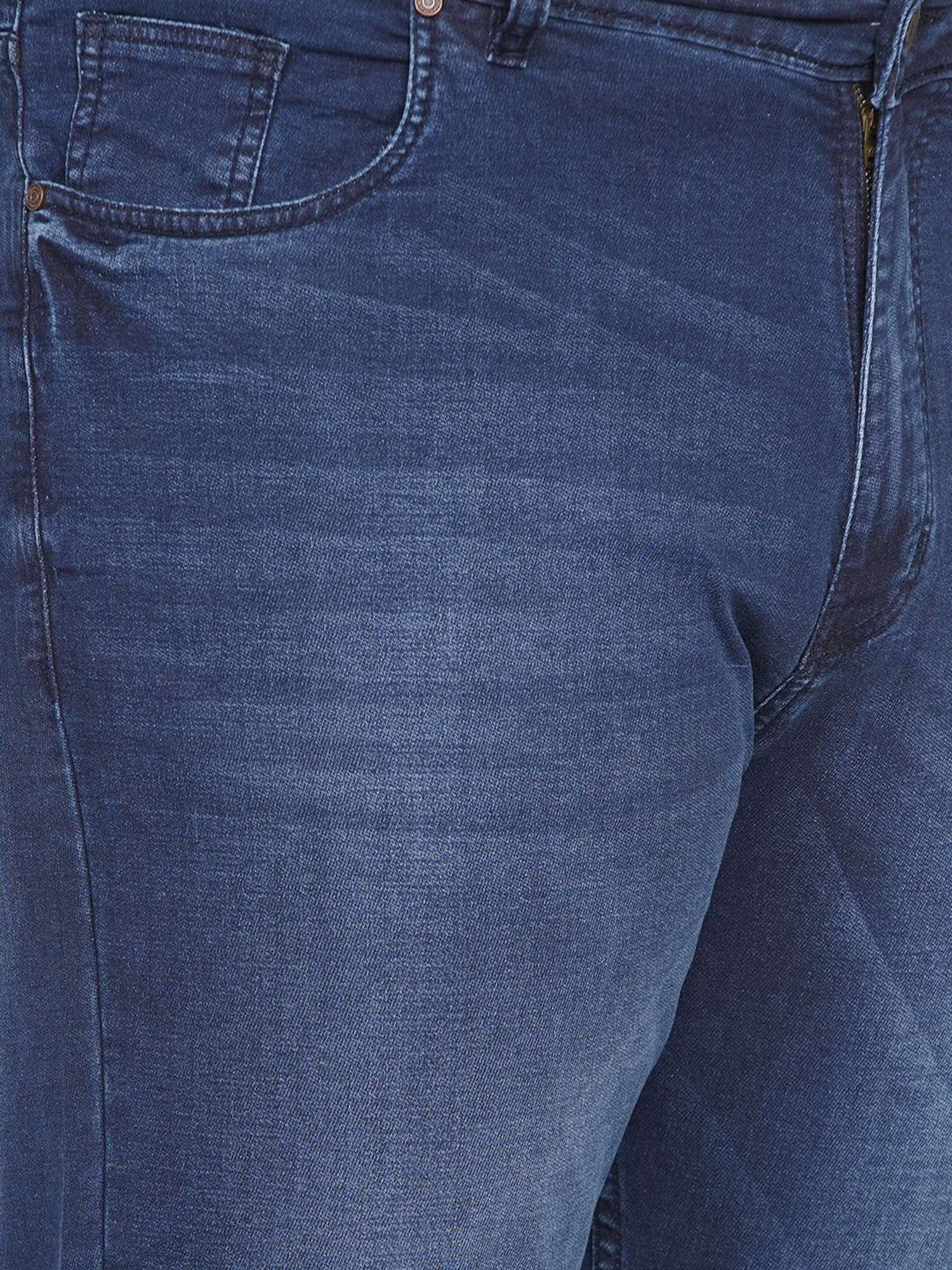 John Pride Blue Regular Fit Plus Size Jeans