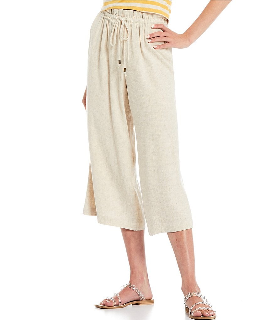 Evolutionary Paperbag Waist Wide Leg Beach Pants