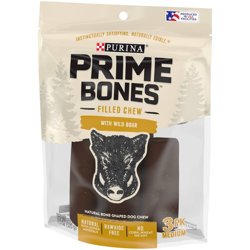 Prime Bones Beef Boar Chewy Dog Treat - 11.3oz - M