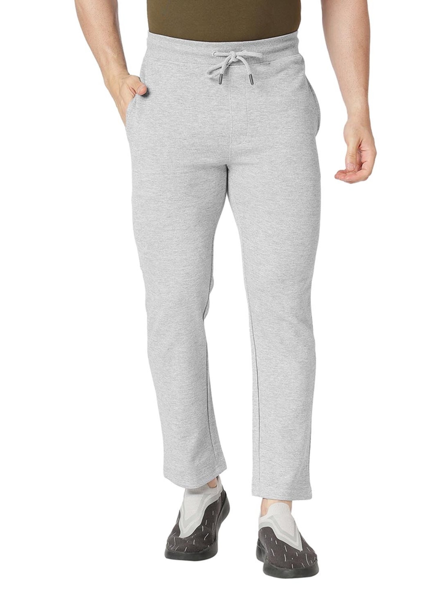 Basics Grey  Slim Fit Trackpants