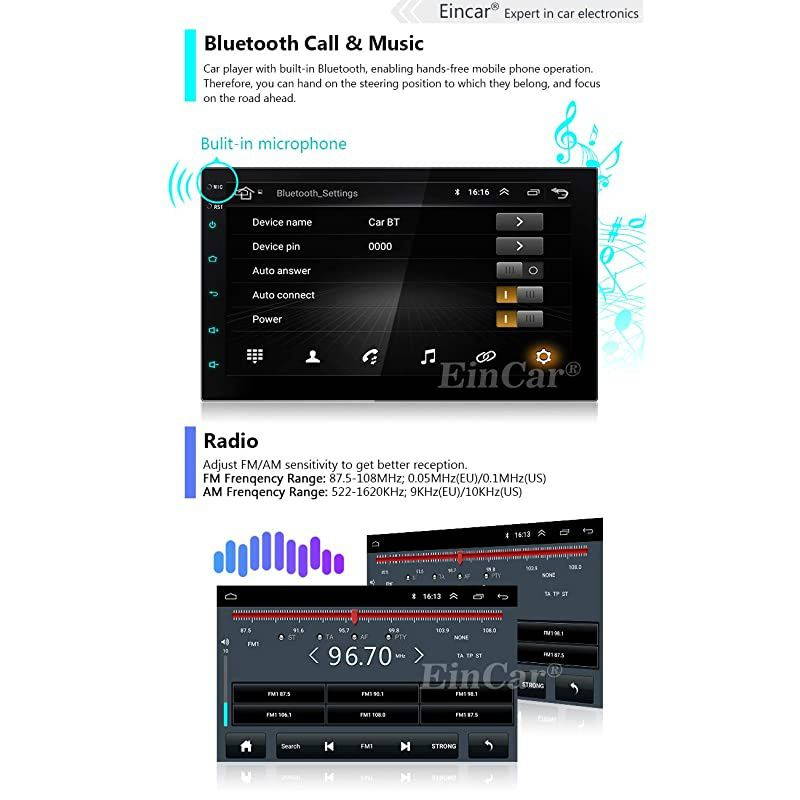7 Inch Android 100 Car Stereo with GPS Navigation Double Din Car Radio Bluetooth Stereo Radio Receiver 2Din Headunit with Backup Camera Support WiFi Mirror Link for AndroidiOS Phone USB Input