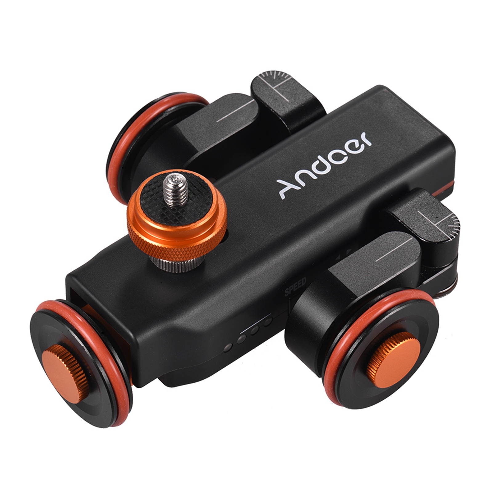 Andoer L4 PRO Motorized Camera Video Dolly with Scale Indication Electric Track Slider Wireless Remote Control/1800mAh Rechargeable   Battery 3 Speed Adjustable Mini Slider Skater for Cameras and