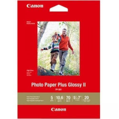 Canon PP-301 Glossy Photo Paper (5x7"), 20 Sheets #1432C002