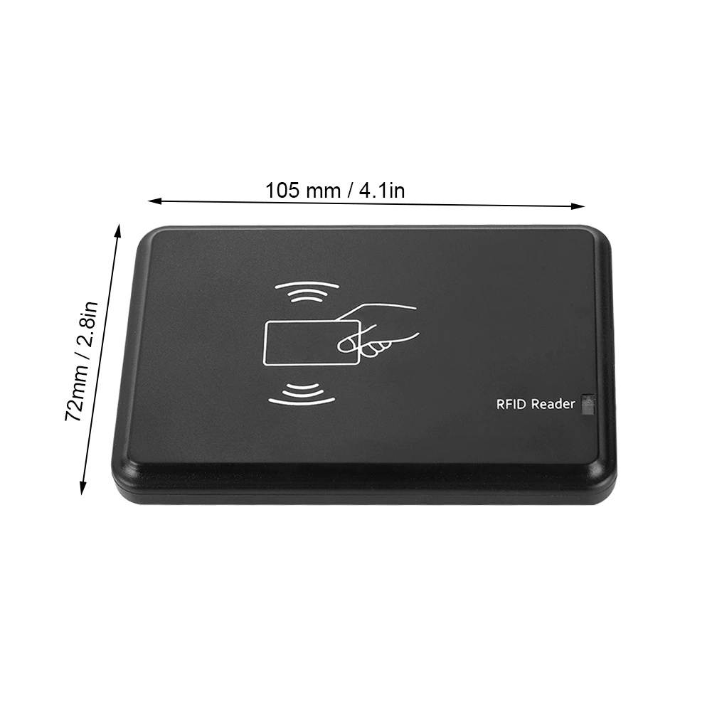 Portable 125KHz ID Card Reader Drive-Free with USB Cable Support for Windows System