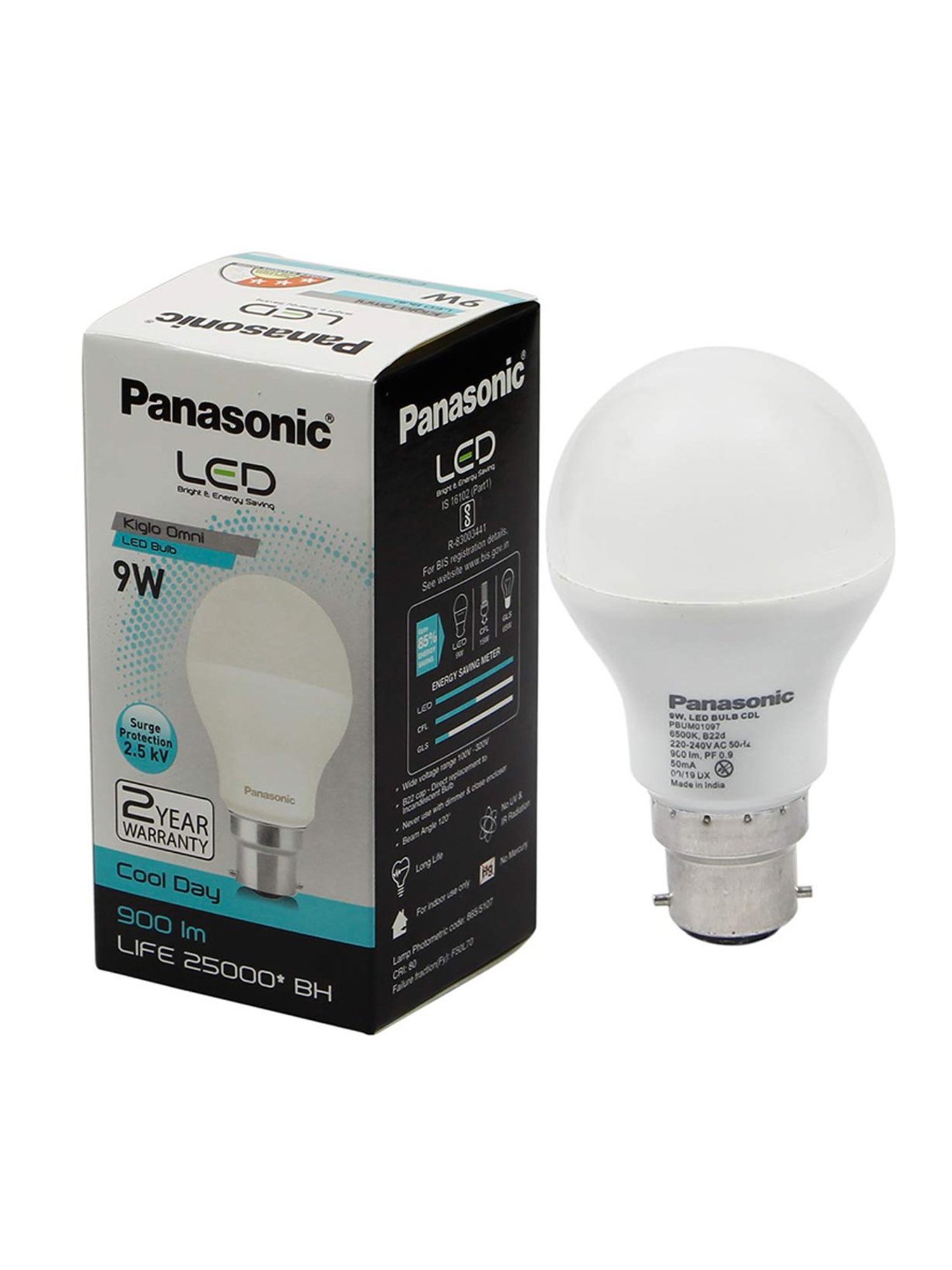 Panasonic PBUM01097 9W LED Bulb - Pack of 4 (White)
