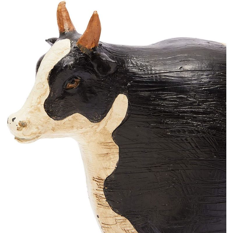 Farmlyn Creek Rustic Farm Animal Decor Cow Figurine Resin Statue 10.8"x7"x2.8"