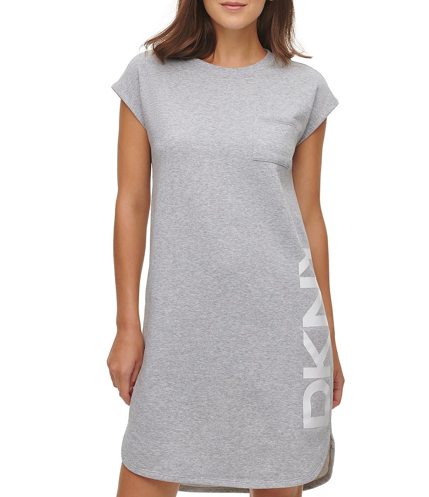 Anne Klein Sport Carlita Jewel Neck Sleeveless Midi Shift Tank Dress