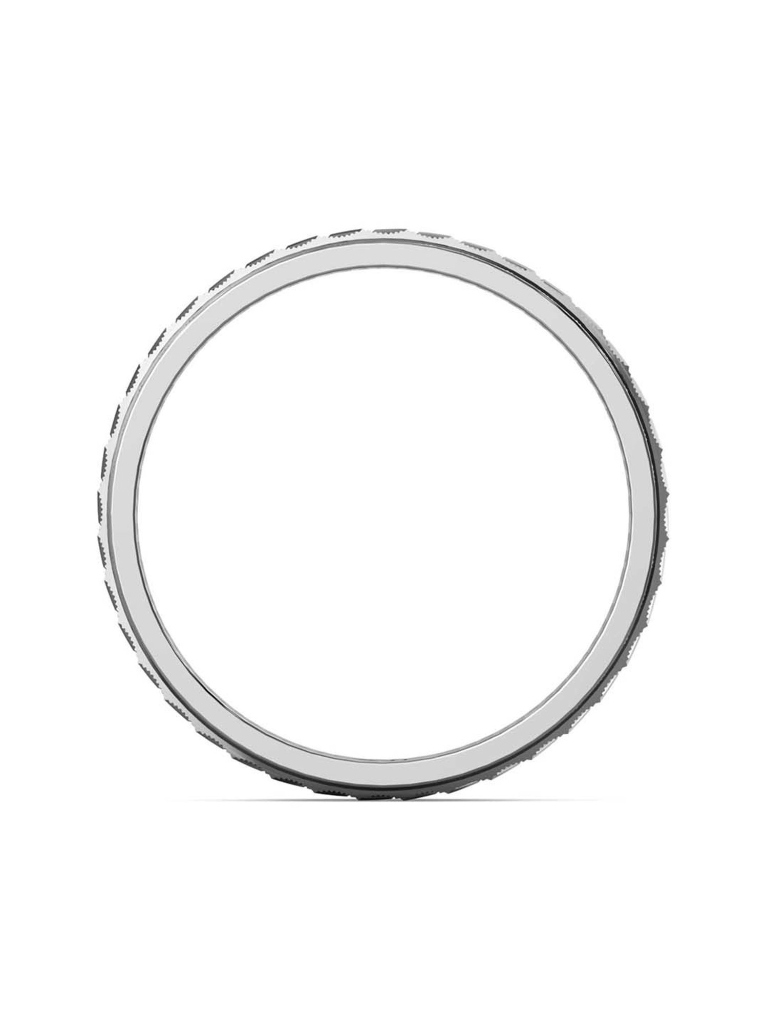 Joyalukkas Bumpy Strips Men's 950 Platinum Ring