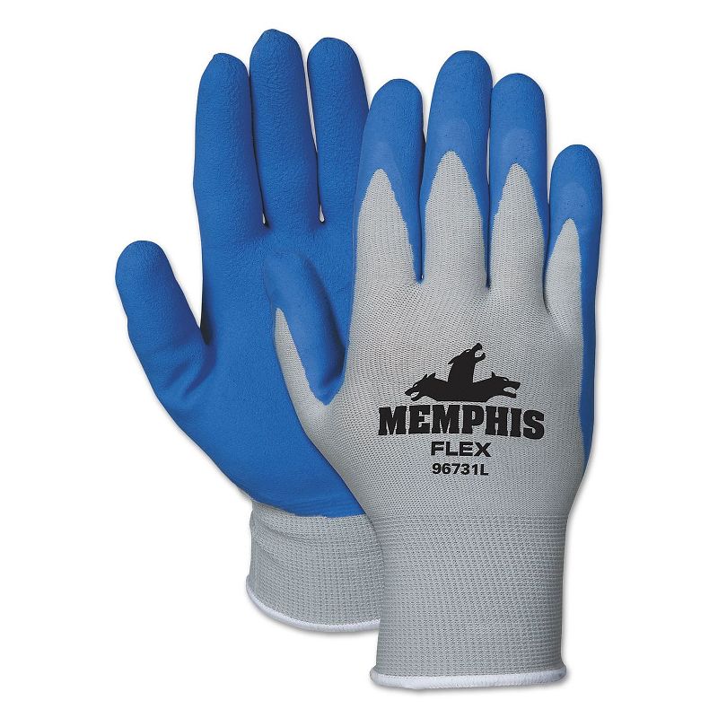 Memphis Dyneema Polyurethane Gloves Large White/Gray Pair 9672L
