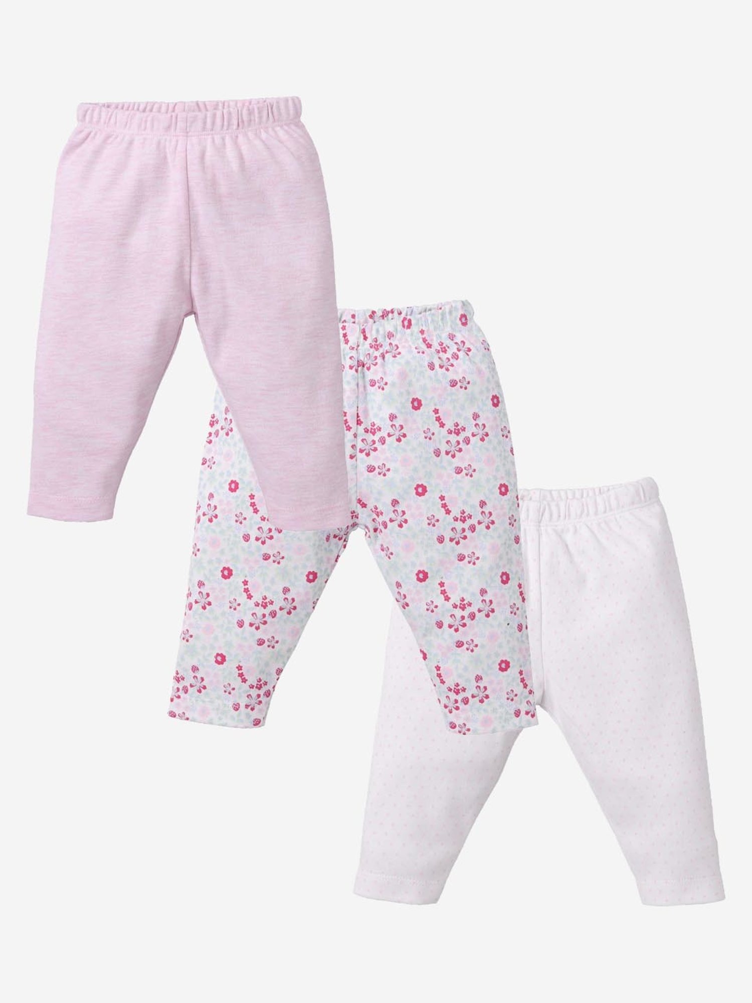 Baby Go Girls Multicolor Printed Pyjamas (Pack Of 3)