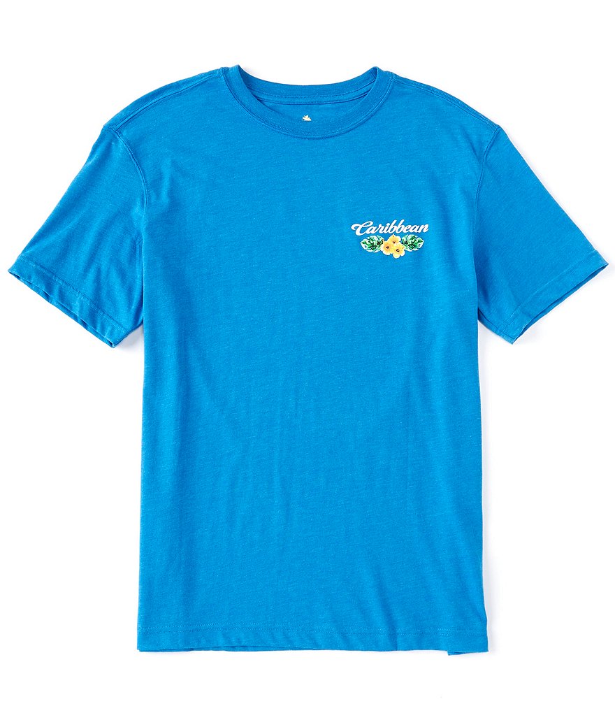 Caribbean Surfing Short-Sleeve Screen Print Tee