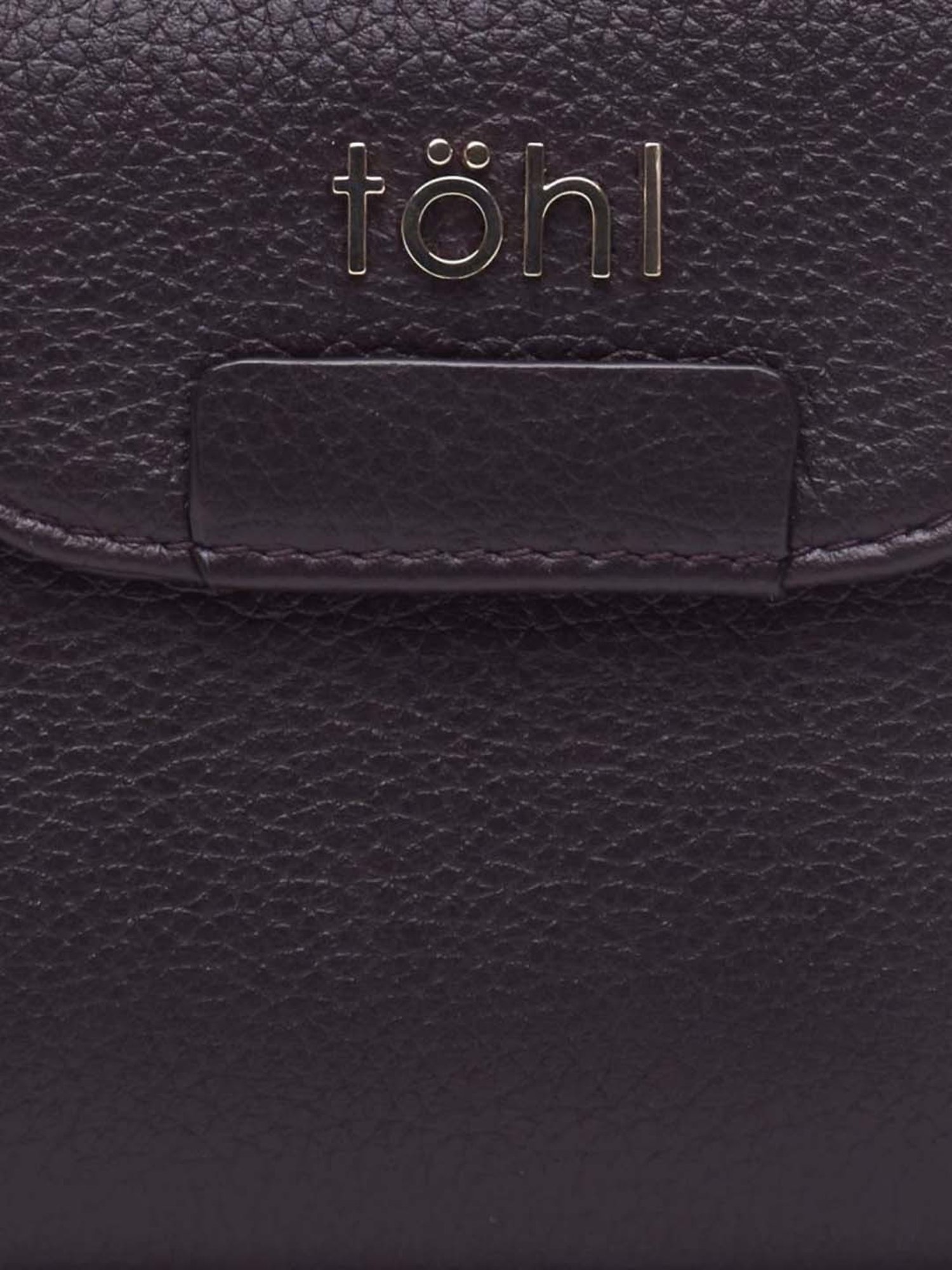 Tohl Burgundy Solid Tri-Fold Wallet for Women