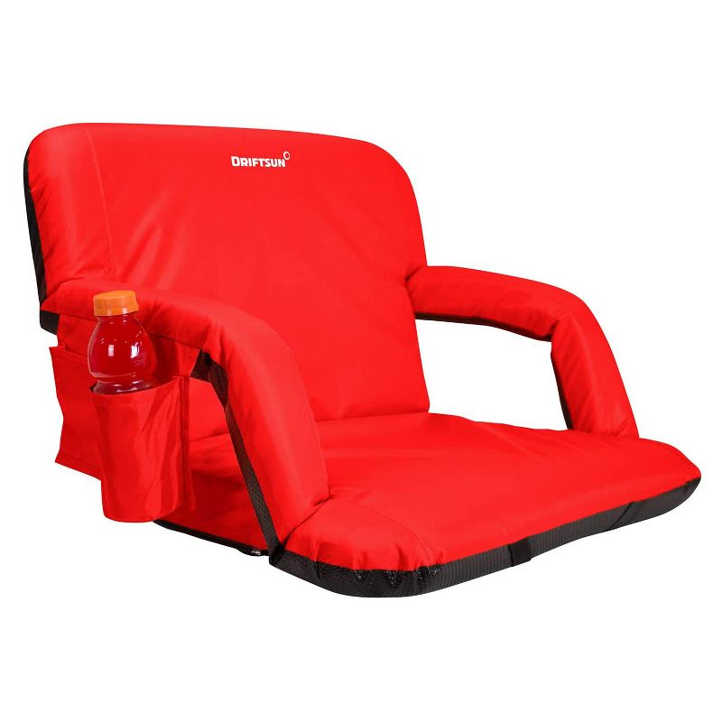 Mac Sports Beach Day Foldable Chaise Lounge Chair & Integrated Pull Cart Combo