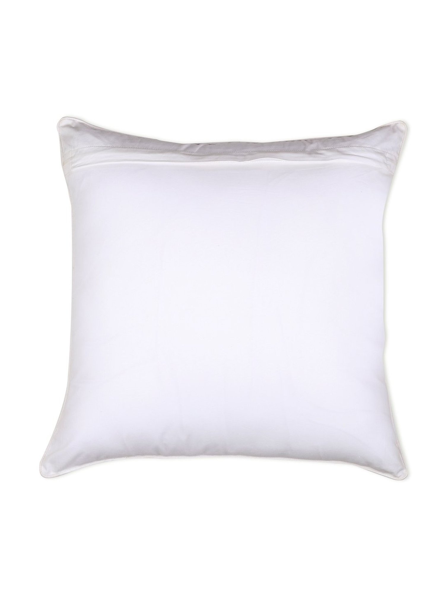 Spaces Printed Green Cotton Cushion Cover