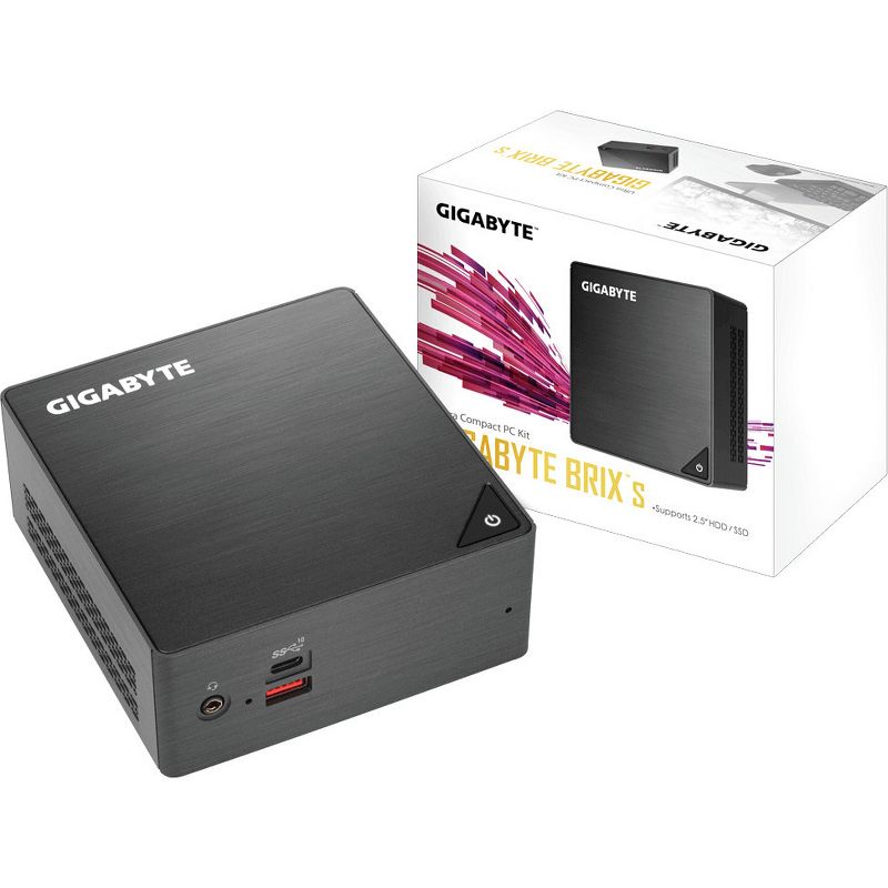 Gigabyte BRIX GB-BRi3H-8130 Desktop Computer - Core i3 i3-8130U - Mini PC - Intel UHD Graphics 620 - Wireless LAN - Bluetooth