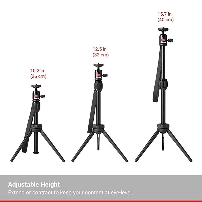 Nebula Capsule Series Adjustable Tripod Stand Compact Aluminum Alloy Portable Projector Stand for Capsule Capsule Max and Capsule II with Universal Mount and Swivel Ball Head