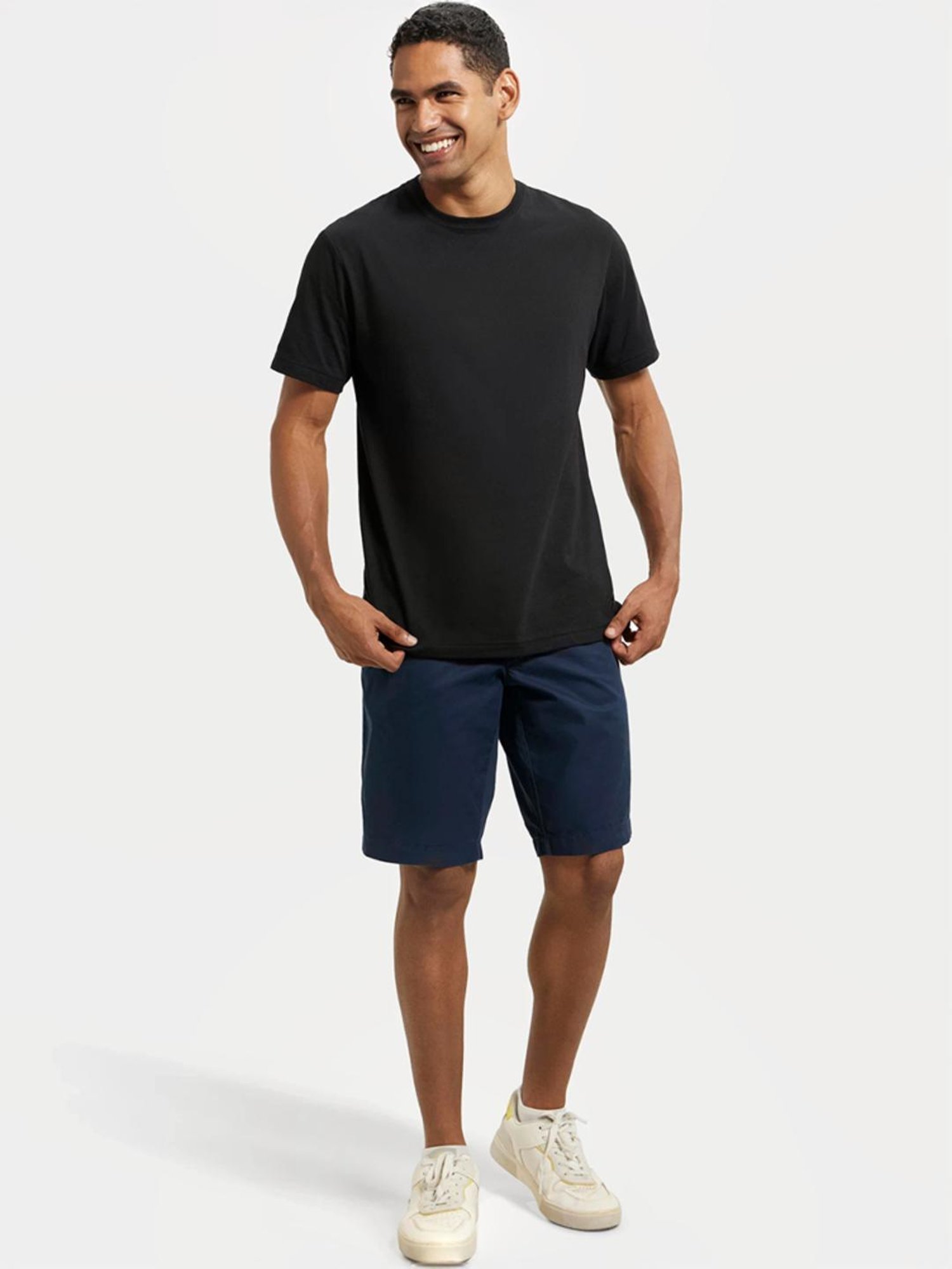 Jockey 1203 Blue Super Combed Mercerised Cotton Shorts with Side Pocket