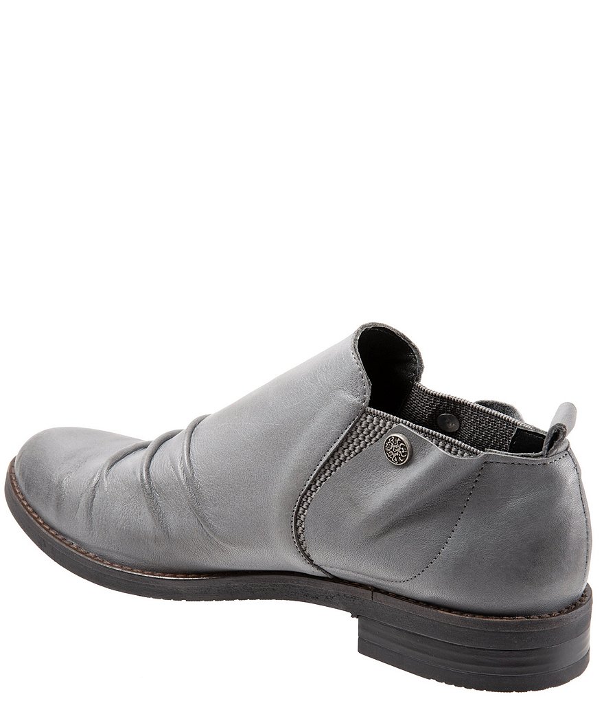 Bueno Pina Leather Ruched Slip-On Block Heel Loafers