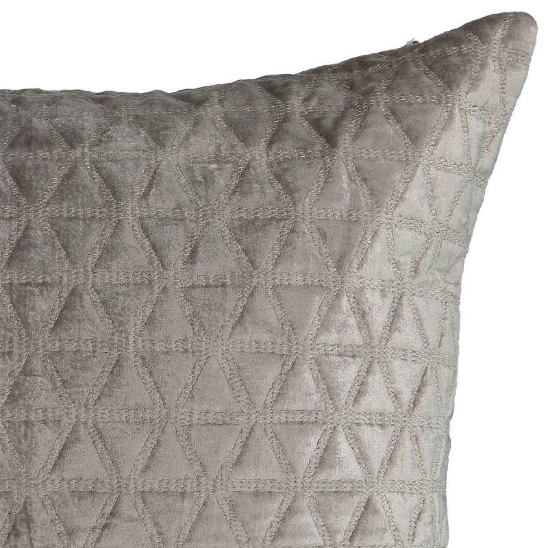 Gray Geo Social Call Euro Sham - Beautyrest