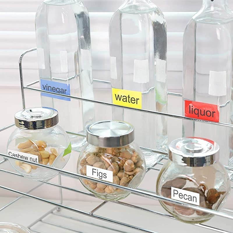 Compatible Label Tape Replacement for Brother Ptouch 18mm 0.7 Inch Tape, TZ Colored Laminated Tape (Black on White/Red/Blue/Yellow/Green) for Ptouch Label Maker D400 D600, 3/4 inch, 5 Pack