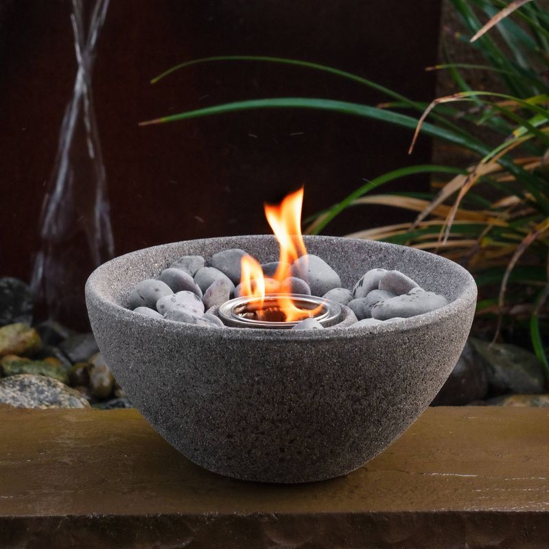Basin Outdoor Table Top Fire Bowl - Graphite - Terra Flame