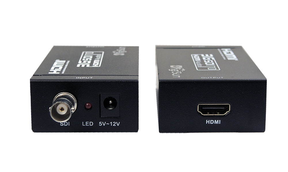 DigiSun SD278 SDI to HDMI Converter, Support 1080P/1080i/720P/576i/480i, Signals display on HDMI monitor