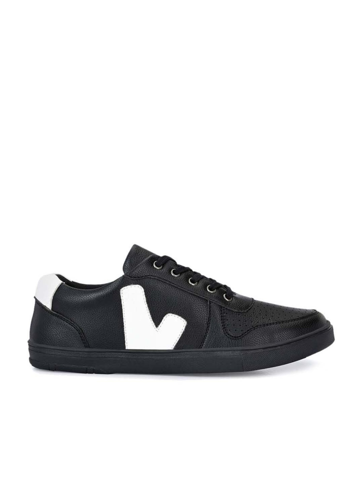 El Paso Men's Black Casual Sneakers