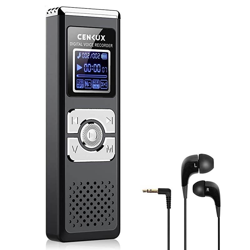 Digital Voice Recorder, 8G Double Microphone Noise Reduction Audio Voice Activated Recorder,Portable Sound Recorder MP3 Player for Lectures/Meetings/Interviews/Learning